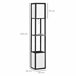 Lámpara de Pie HOMCOM B31-331V90BK Negro