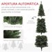 Árbol de Navidad Plástico HOMCOM, hogar - decoración Verde