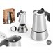 Cafetera Italiana Plateado