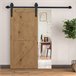 Herraje para Puerta Corredera Acero al Carbono HOMCOM 200 Negro