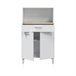 Alacena cocina Colin 2 Puertas 72 Natural/ Blanco