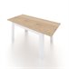 Mesa de comedor extensible Danna 123x75 Blanco/ Madera