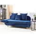 Beliani Chaise longue Terciopelo MERI Azul Marino