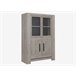 Vitrina 4 puertas BOSTON roble y gris Roble Gris