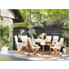 Beliani Conjunto de comedor MAUI Azul
