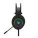 Auriculares con microfono Coolbox Deeplighting gaming led jack Negro