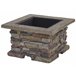 Beliani Fogón de madera KELUD Gris Claro