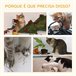 Árbol para Gatos Aglomerado de Madera, Totora, Poliéster PawHut Marron
