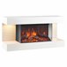 KAMINIO Eléctrica Chimenea LIZ - Chimenea Eléctrica de Pared Blanco