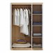 Armario Ropero Bastheim 120 Blanco