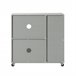 Aparador Cocina con Ruedas 3 Puertas y 1 cajón FSB78-HG SoBuy Gris Claro