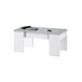 Mesa de centro elevable LINE II blanco y cemento Mesa de centro elevable LINE II blanco y cemento Blanco/ Gris