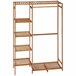 Perchero de Ropa Bambú HOMCOM, hogar - muebles de recibidor Marron