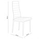 Pack 4 sillas de comedor Niza Símil Piel Negro