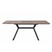Mesa extensible color blanco OLIVIA Blanco/ Negro
