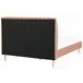 Beliani Cama con somier Terciopelo MARVILLE 162x225 Arena