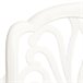 2 Sillas de jardín de aluminio fundido Blanco