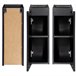 Mueble de baño bajo lavabo Newport con puerta 20 Negro/ Madera