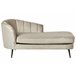 Beliani Chaise longue izquierdo Terciopelo ALLIER Beige