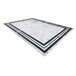 Alfombra lavable ANDRE 1023 Marco Mármol 120x170 Blanco/ Gris
