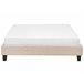 Beliani Cama con somier Poliéster ROANNE 149x211 Beige