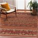 Alfombra KESHAN franjas oriental 7685/53578 120x145 Terracota