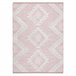 Alfombra ECO sisal BOHO MOROC Diamantes 22312 franjas 117x170 Rosa