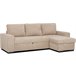 Chaise longue reversible de tela con cama HARRY Camel