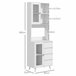 Alacena de Cocina MDF HOMCOM, hogar - cocina Blanco