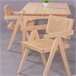 Silla clásica con reposabrazos en rattan y fresno - Compass Fresno