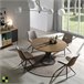 Mesa de Comedor Circular Fija - Modelo SINKI Marron