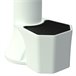 Fuente de jardín roja con Cubo rojo Sined FONTANA TRITONE PRO ROSSA Blanco