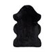Alfombra lisa lavable de pelo alto FOX - ATTICGO 60x90 Negro