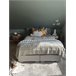 Beliani Cama continental Poliéster ADMIRAL 190x210 Gris Claro