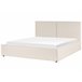Beliani Cama con somier Poliéster MOISSAC 197x224 Beige