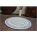 Alfombra de cuerda sisal FLAT círculo Vidriero 120x120 Azul