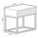 Mesita STYLE 60cm un cajón Blanco