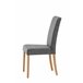 Silla GANT tapizada en pu gris Grafito