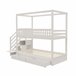 Cama litera 95x255 Blanco