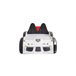 Cama coche 90x190cm POLICE con mando incluido Blanco/ Negro