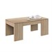 Mesa de centro elevable Kendra 100x50 Roble