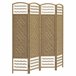 Biombo Bambú, Papel HOMCOM, hogar - decoración Marron