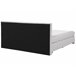 Beliani Cama continental Poliéster ADMIRAL 190x210 Gris Claro