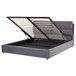 Beliani Cama con somier Terciopelo BATILLY 174x224 Gris