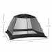 Carpa con Mosquiteras Poliéster, Textilene, Fibra Outsunny 300x300 Negro