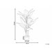 Beliani Planta artificial DIEFFENBACHIA Verde