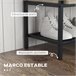 Banco Zapatero Melamina de Madera, Acero HOMCOM Marron