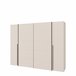 Armario SAND 210x270cm 2 puertas batientes y 2 puertas correderas Beige