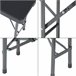 Banco plegable Mark para 4 personas metal/plástico Negro