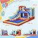 Castillo Hinchable Tela Oxford, Poliéster Outsunny Multicolor